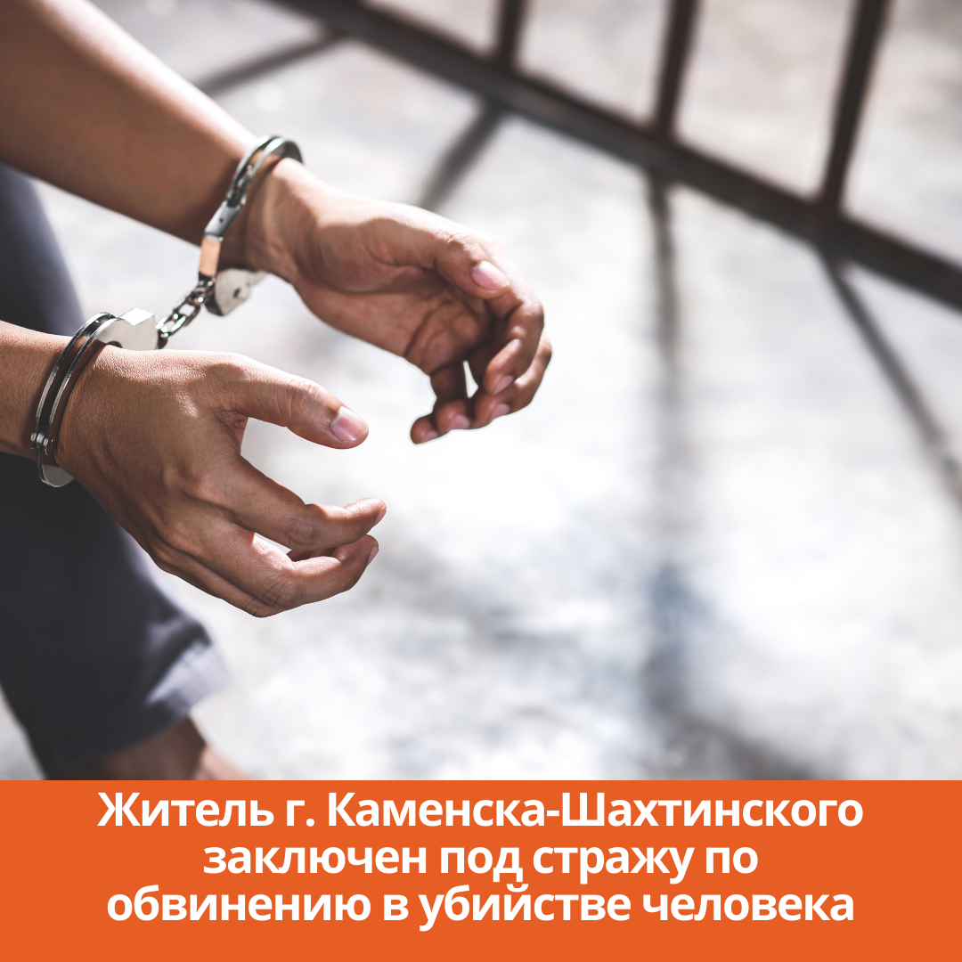 Житель г. Каменска-Шахтинского заключен под стражу по обвинению в убийстве человека